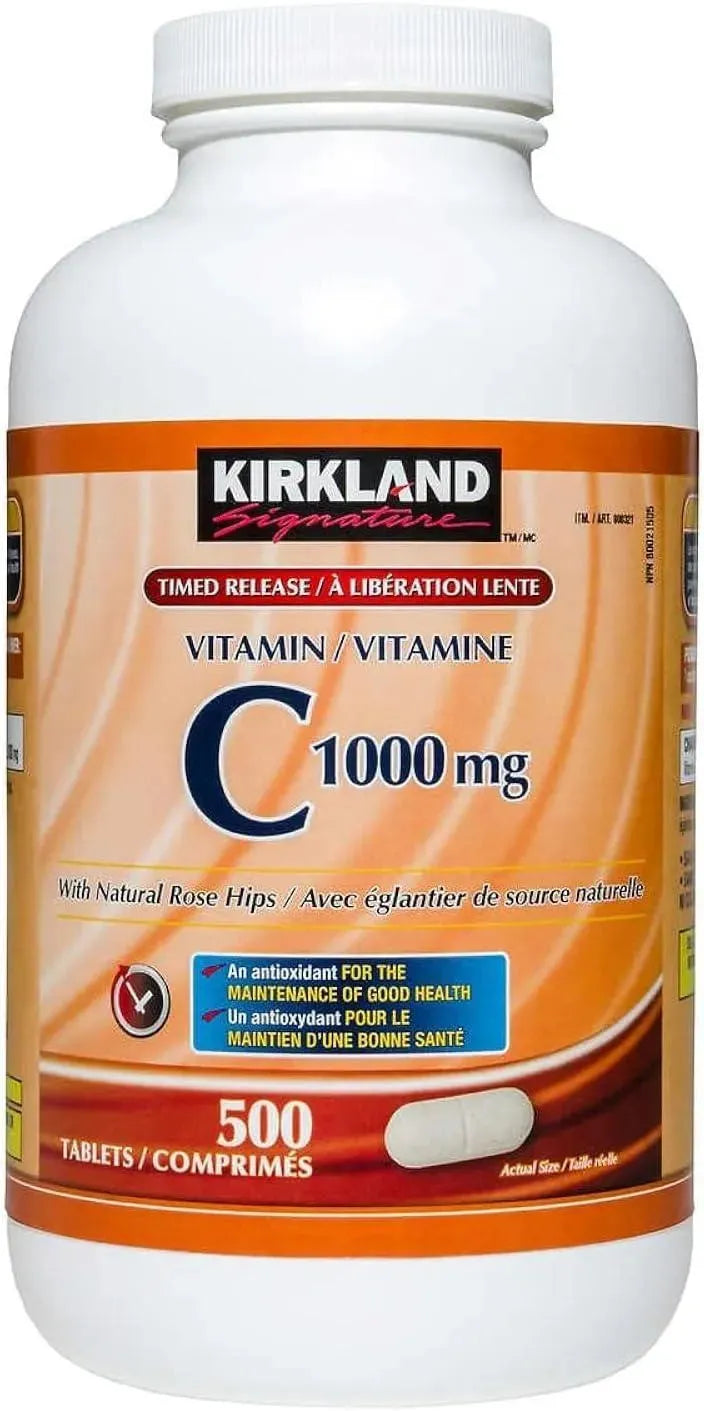 KIRKLAND - Kirkland Signature Vitamin C 1000Mg. 500 Tabletas - The Red Vitamin MX - Suplementos Alimenticios - {{ shop.shopifyCountryName }}