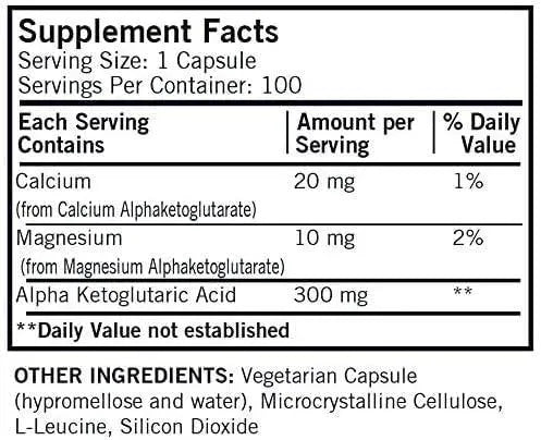 KIRKMAN - Kirkman Alpha-Ketoglutaric Acid 300Mg. 100 Capsulas - The Red Vitamin MX - Suplementos Alimenticios - {{ shop.shopifyCountryName }}