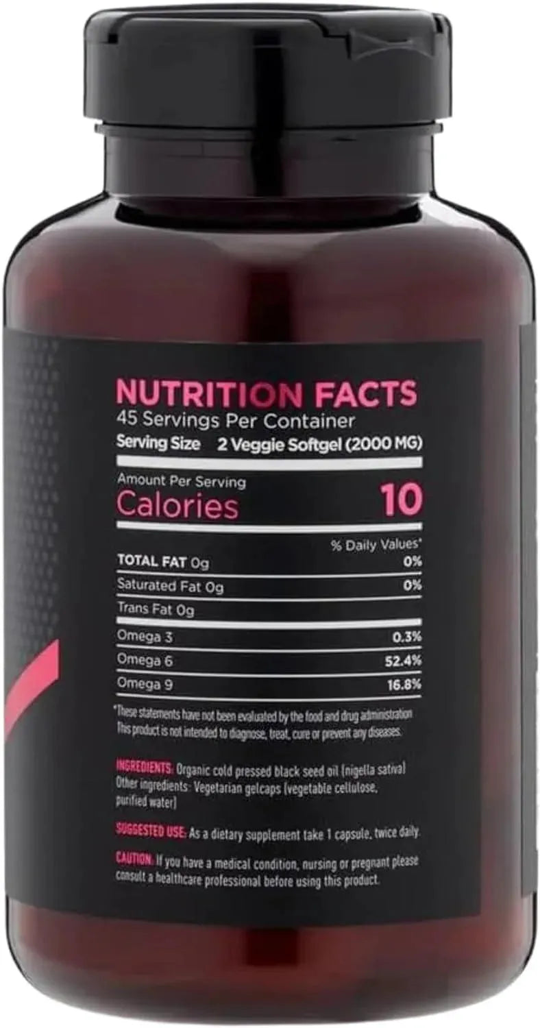 KIVA - Kiva Black Seed Oil 2000Mg. 90 Capsulas Blandas - The Red Vitamin MX - Suplementos Alimenticios - {{ shop.shopifyCountryName }}