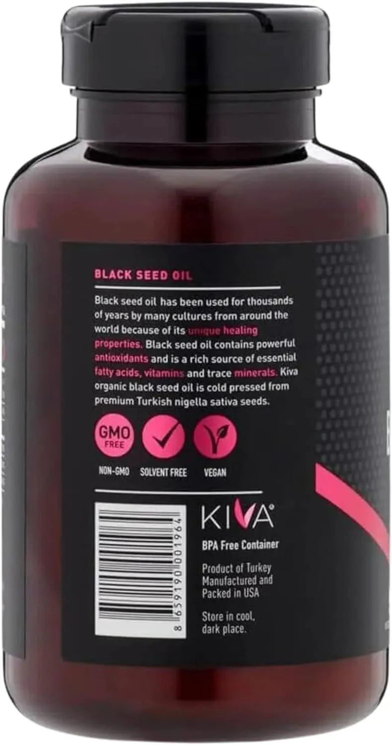 KIVA - Kiva Black Seed Oil 2000Mg. 90 Capsulas Blandas - The Red Vitamin MX - Suplementos Alimenticios - {{ shop.shopifyCountryName }}