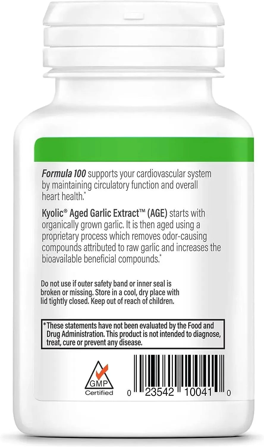 KYOLIC - Kyolic Aged Garlic Extract Formula 100 - 100 Capsulas - The Red Vitamin MX - Suplementos Alimenticios - {{ shop.shopifyCountryName }}
