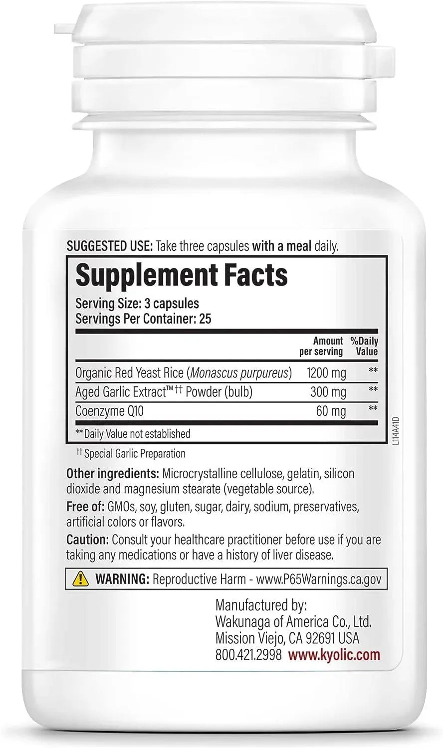 KYOLIC - Kyolic Red Rice Yeast & Coq10 75 Capsulas - The Red Vitamin MX - Suplementos Alimenticios - {{ shop.shopifyCountryName }}