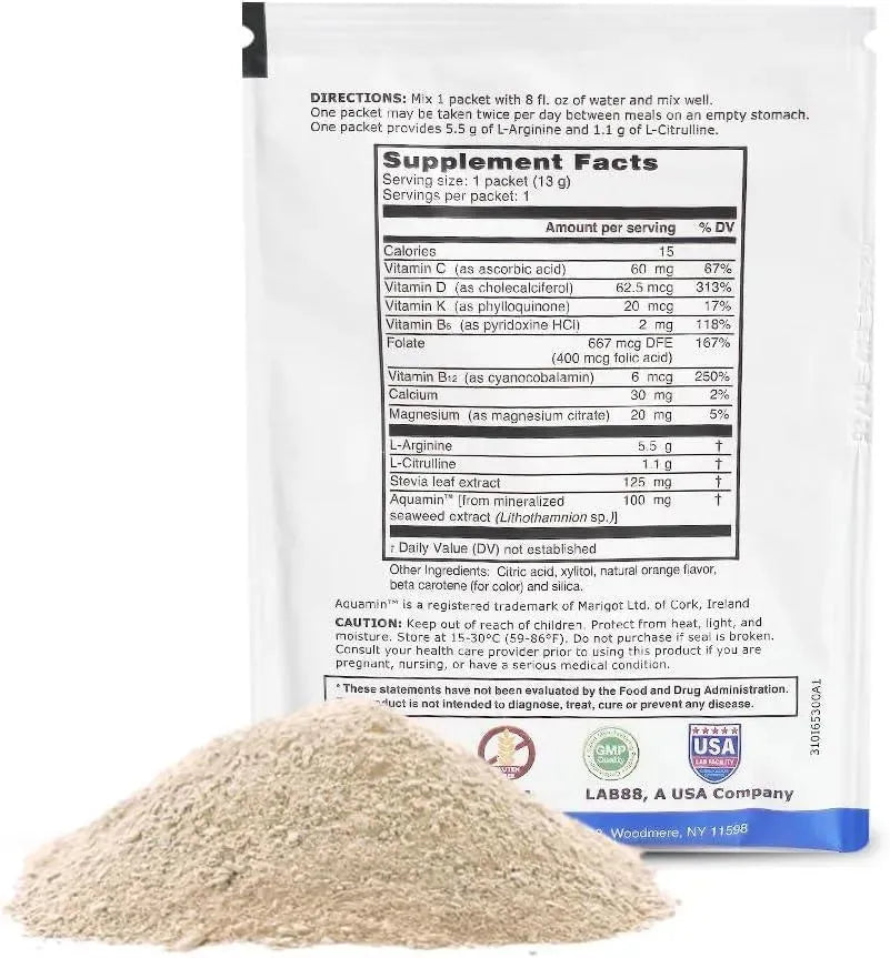 L-ARGININE PRO - L-ARGININE PRO Supplement ON-The-GO Single Serve Travel Packets Orange 30 Paquetes - The Red Vitamin MX - Suplementos Alimenticios - {{ shop.shopifyCountryName }}