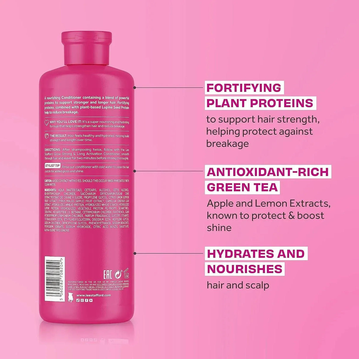 LEE STAFFORD - Lee Stafford Grow Strong & Long Activation Hair regrowth Conditioner 500Ml. - The Red Vitamin MX - Acondicionador Para Cabello - {{ shop.shopifyCountryName }}