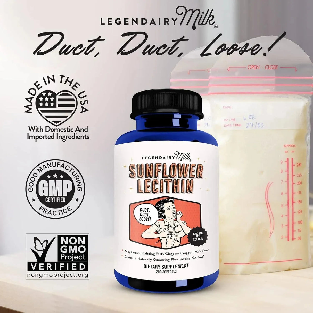 LEGENDAIRY MILK - Legendairy Milk Sunflower Lecithin 1200Mg. 200 Capsulas Blandas - The Red Vitamin MX - Suplementos Alimenticios - {{ shop.shopifyCountryName }}