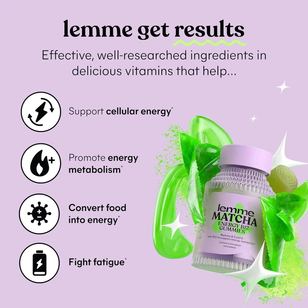 LEMME - Lemme Matcha Superfood Energy Gummies 60 Gomitas - The Red Vitamin MX - Suplementos Alimenticios - {{ shop.shopifyCountryName }}