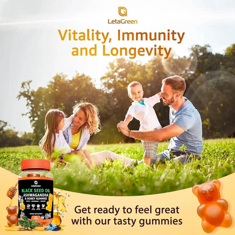 LETAGREEN - LetaGreen Black Seed Oil Gummies 60 Gomitas - The Red Vitamin MX - Suplementos Alimenticios - {{ shop.shopifyCountryName }}