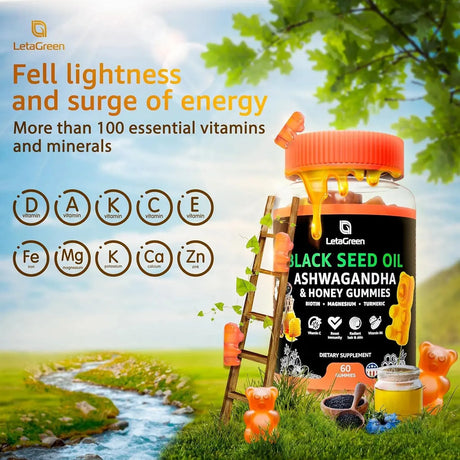 LETAGREEN - LetaGreen Black Seed Oil Gummies 60 Gomitas - The Red Vitamin MX - Suplementos Alimenticios - {{ shop.shopifyCountryName }}