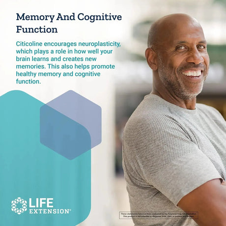 LIFE EXTENSION - Life Extension Citicoline (CDP-Choline) 60 Capsulas - The Red Vitamin MX - Suplementos Alimenticios - {{ shop.shopifyCountryName }}
