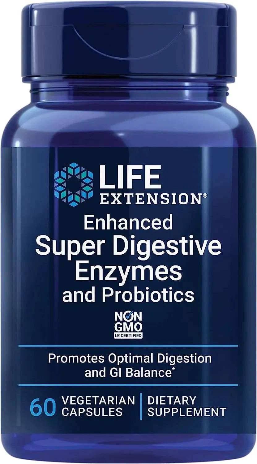 LIFE EXTENSION - Life Extension Enhanced Super Digestive Enzymes & Probiotics 60 Capsulas - The Red Vitamin MX - Suplementos Alimenticios - {{ shop.shopifyCountryName }}