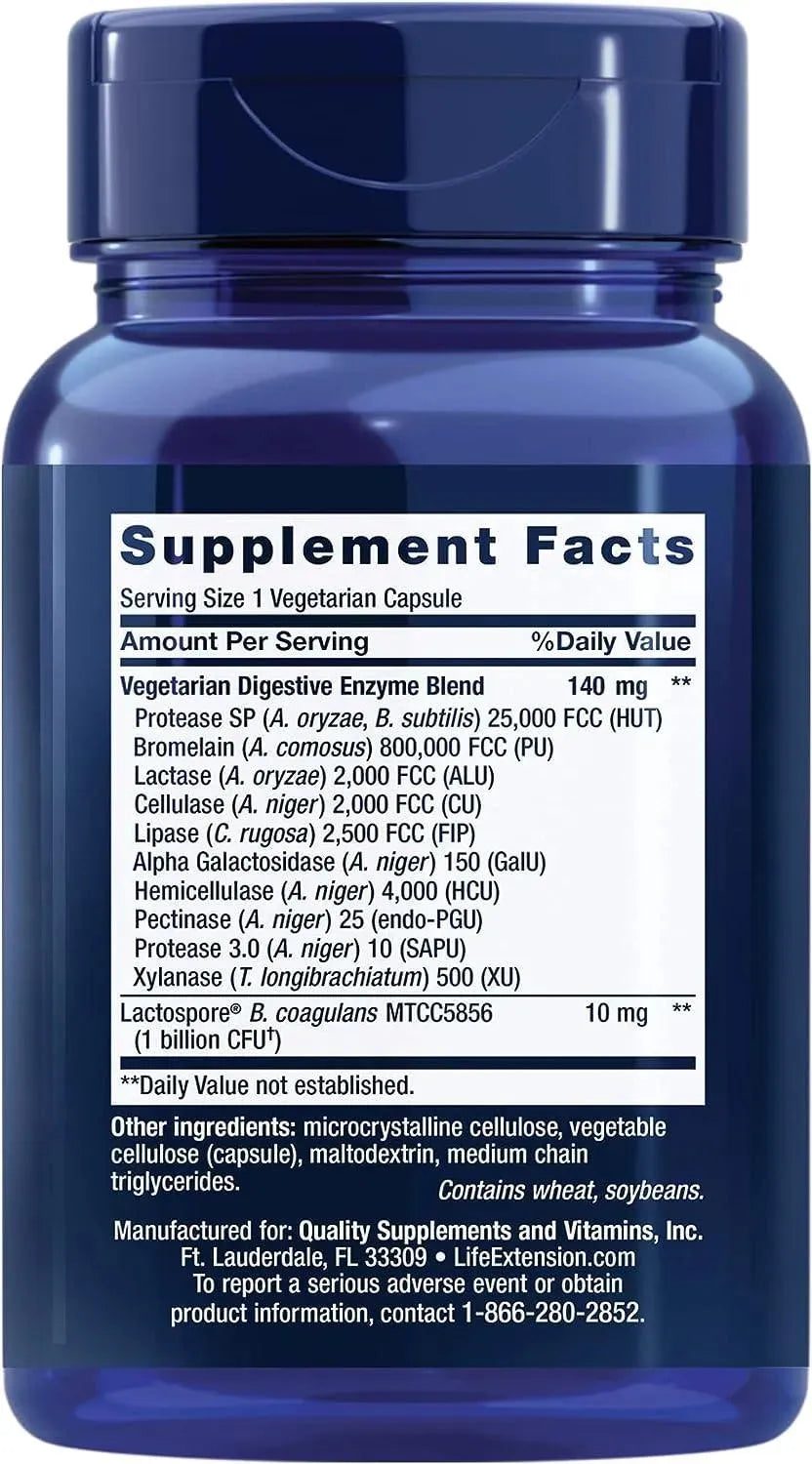 LIFE EXTENSION - Life Extension Enhanced Super Digestive Enzymes & Probiotics 60 Capsulas - The Red Vitamin MX - Suplementos Alimenticios - {{ shop.shopifyCountryName }}