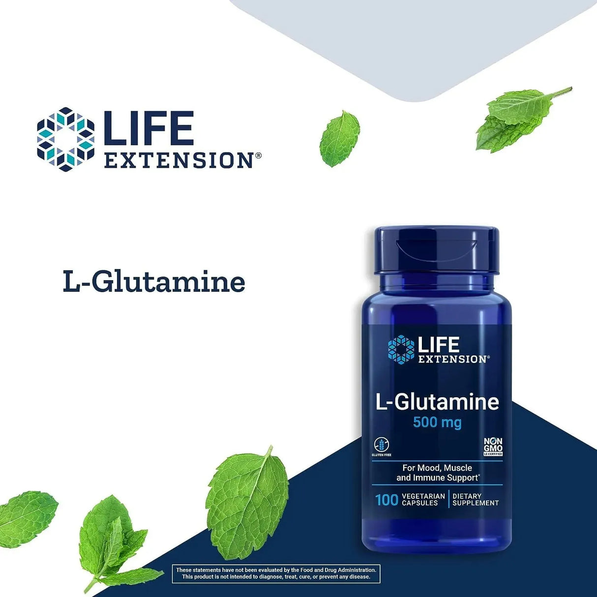 LIFE EXTENSION - Life Extension L-Glutamine 500Mg. 100 Capsulas - The Red Vitamin MX - Suplementos Alimenticios - {{ shop.shopifyCountryName }}