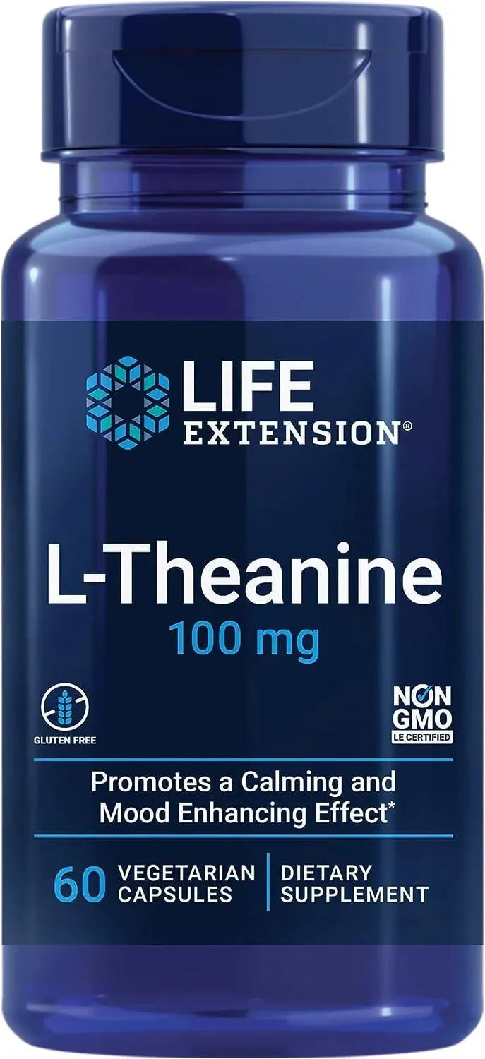 LIFE EXTENSION - Life Extension L-Theanine 100Mg. 60 Capsulas - The Red Vitamin MX - Suplementos Alimenticios - {{ shop.shopifyCountryName }}