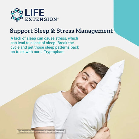 LIFE EXTENSION - Life Extension L-Tryptophan 500Mg. 90 Capsulas - The Red Vitamin MX - Suplementos Alimenticios - {{ shop.shopifyCountryName }}