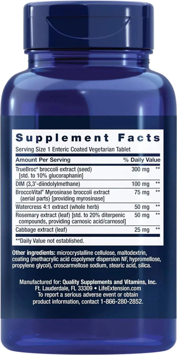 LIFE EXTENSION - Life Extension Optimized Broccoli & Cruciferous Blend 60 Capsulas - The Red Vitamin MX - Suplementos Alimenticios - {{ shop.shopifyCountryName }}