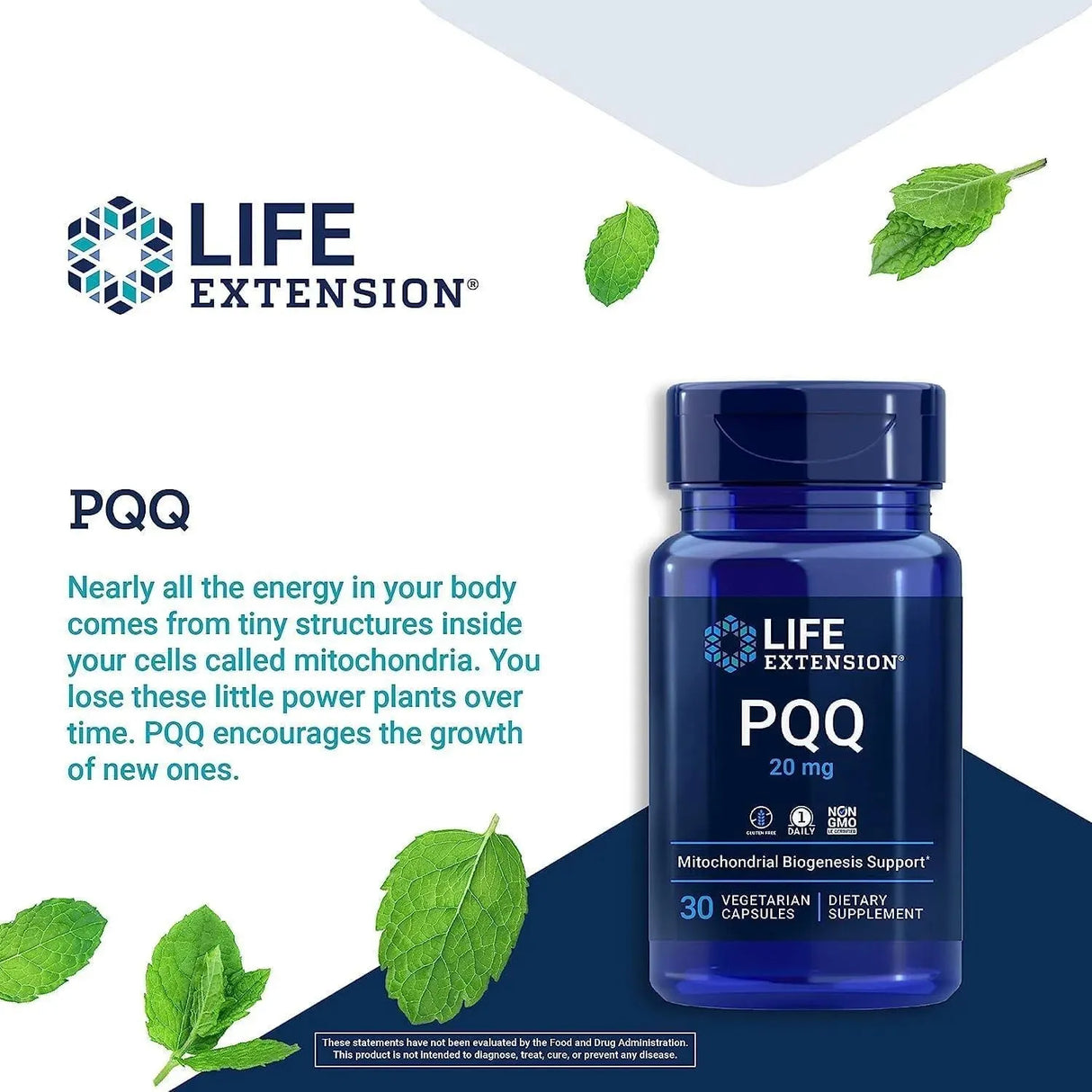LIFE EXTENSION - Life Extension PQQ Pyrroloquinoline Quinone 20Mg. 30 Capsulas - The Red Vitamin MX - Suplementos Alimenticios - {{ shop.shopifyCountryName }}
