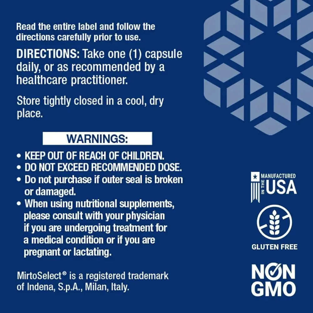 LIFE EXTENSION - Life Extension Standardized European Bilberry Extract 100Mg. 90 Capsulas - The Red Vitamin MX - Suplementos Alimenticios - {{ shop.shopifyCountryName }}