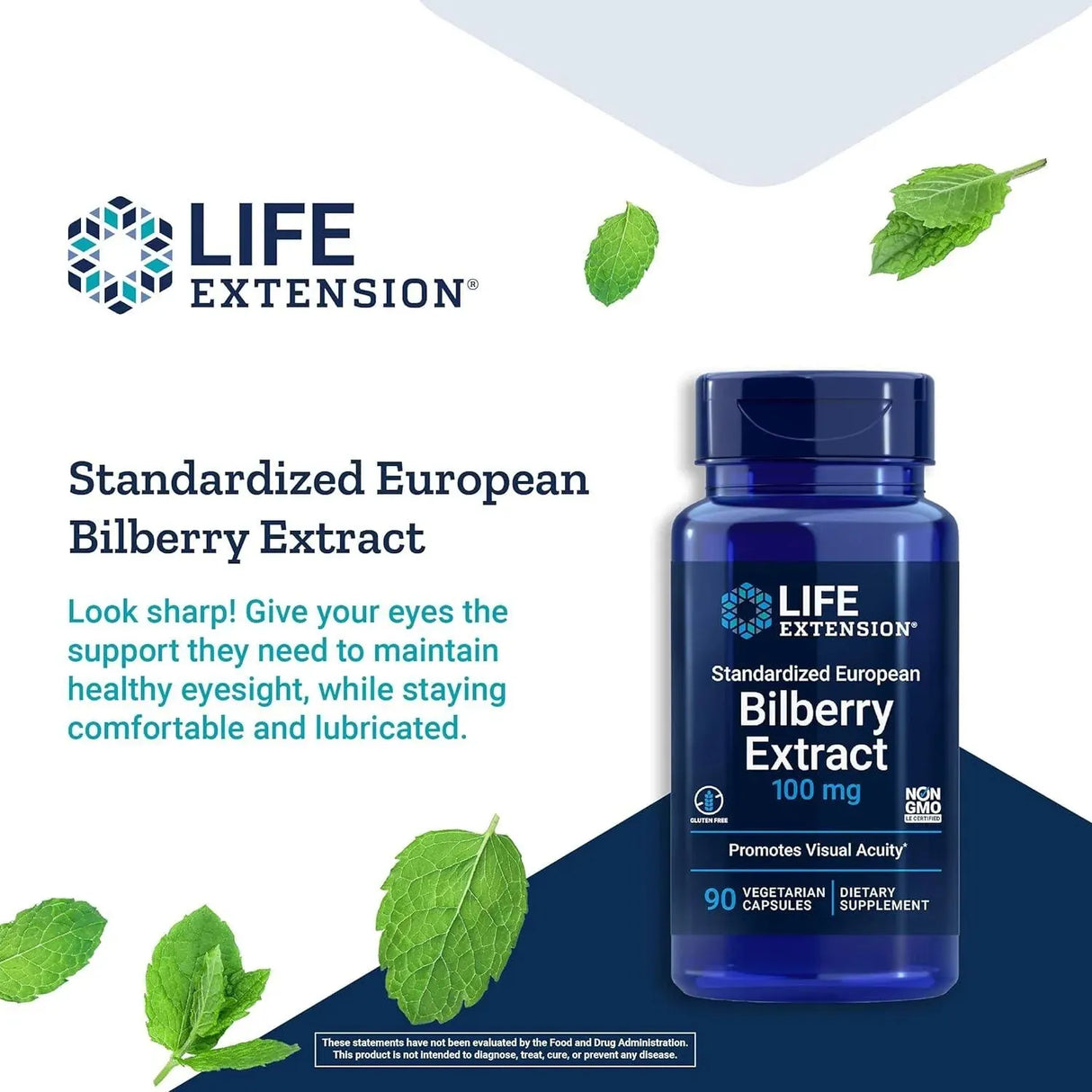 LIFE EXTENSION - Life Extension Standardized European Bilberry Extract 100Mg. 90 Capsulas - The Red Vitamin MX - Suplementos Alimenticios - {{ shop.shopifyCountryName }}