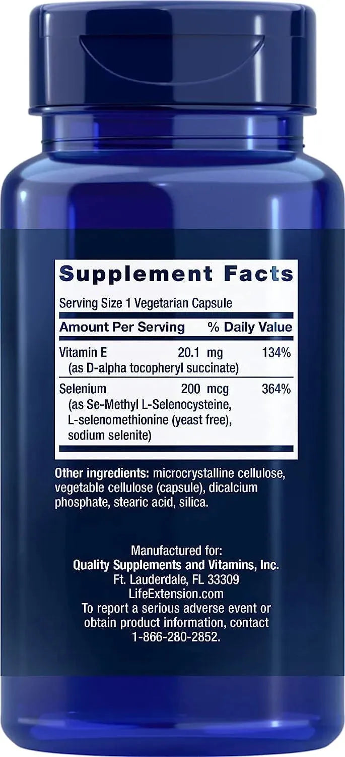 LIFE EXTENSION - Life Extension Super Selenium Complex with Vitamin E 100 Capsulas - The Red Vitamin MX - Suplementos Alimenticios - {{ shop.shopifyCountryName }}