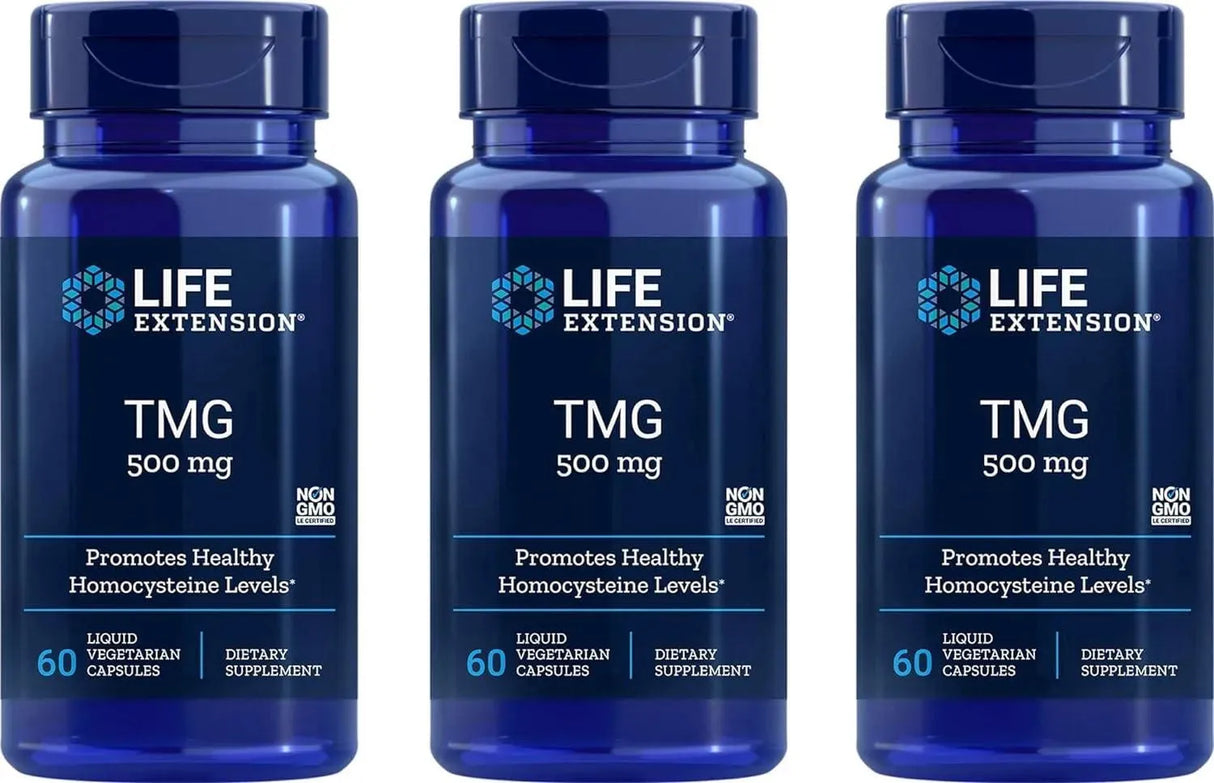 LIFE EXTENSION - Life Extension TMG 500Mg. 60 Capsulas 3 Pack - The Red Vitamin MX - Suplementos Alimenticios - {{ shop.shopifyCountryName }}