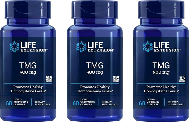 LIFE EXTENSION - Life Extension TMG 500Mg. 60 Capsulas 3 Pack - The Red Vitamin MX - Suplementos Alimenticios - {{ shop.shopifyCountryName }}