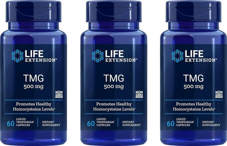 LIFE EXTENSION - Life Extension TMG 500Mg. 60 Capsulas 3 Pack - The Red Vitamin MX - Suplementos Alimenticios - {{ shop.shopifyCountryName }}