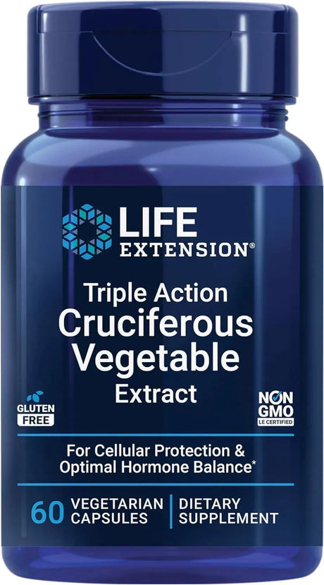 LIFE EXTENSION - Life Extension Triple Action Cruciferous Vegetable Extract 60 Capsulas - The Red Vitamin MX - Suplementos Alimenticios - {{ shop.shopifyCountryName }}