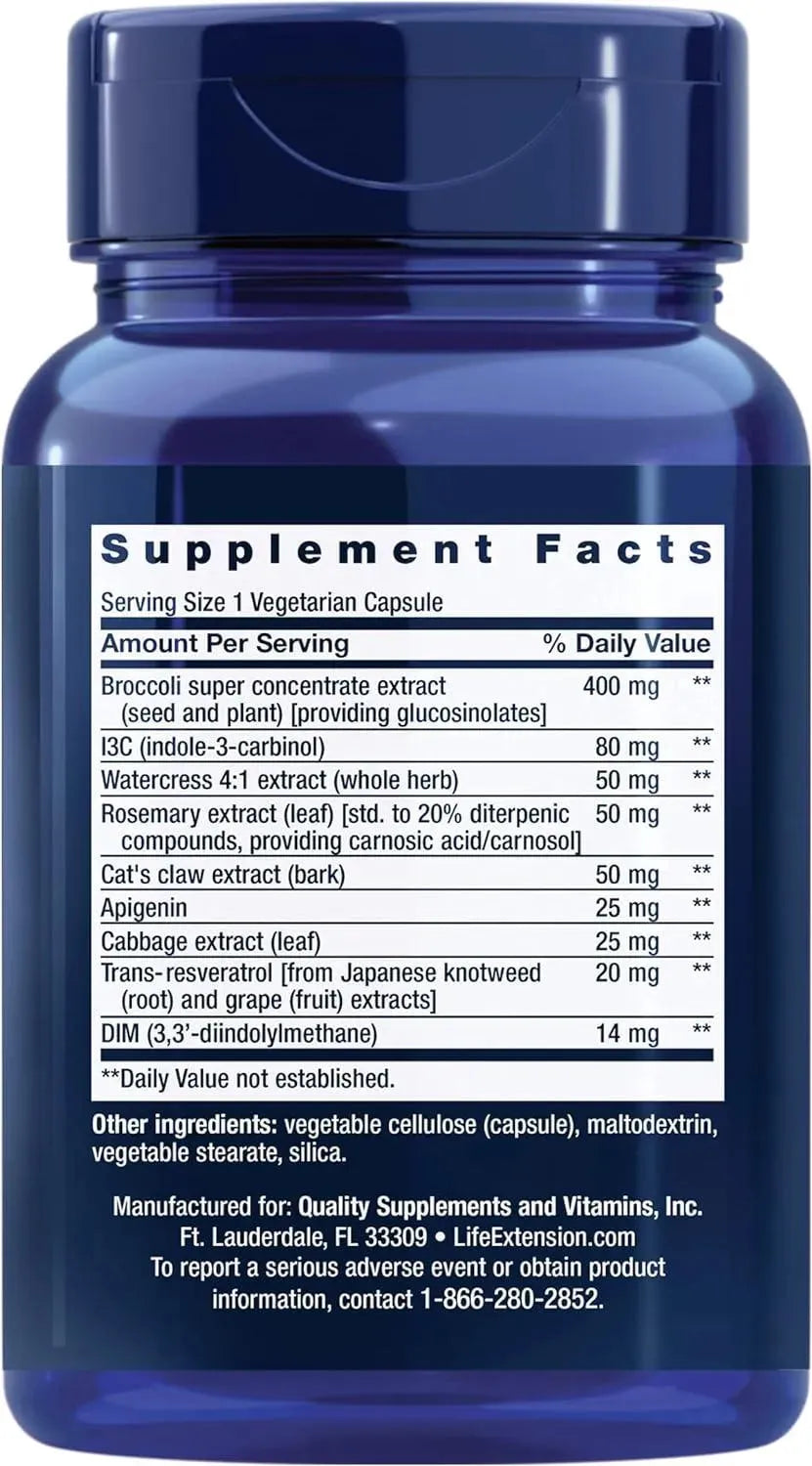 LIFE EXTENSION - Life Extension Triple Action Cruciferous Vegetable Extract & Resveratrol 60 Capsulas - The Red Vitamin MX - Suplementos Alimenticios - {{ shop.shopifyCountryName }}