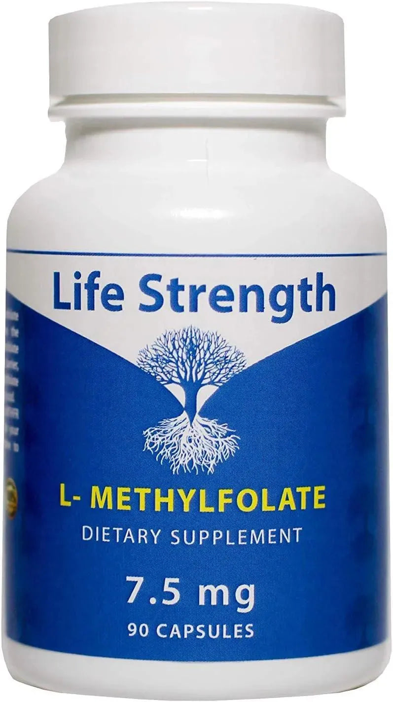 LIFE STRENGTH - Life Strength L-Methylfolate 7.5Mg. 90 Capsulas - The Red Vitamin MX - Suplementos Alimenticios - {{ shop.shopifyCountryName }}