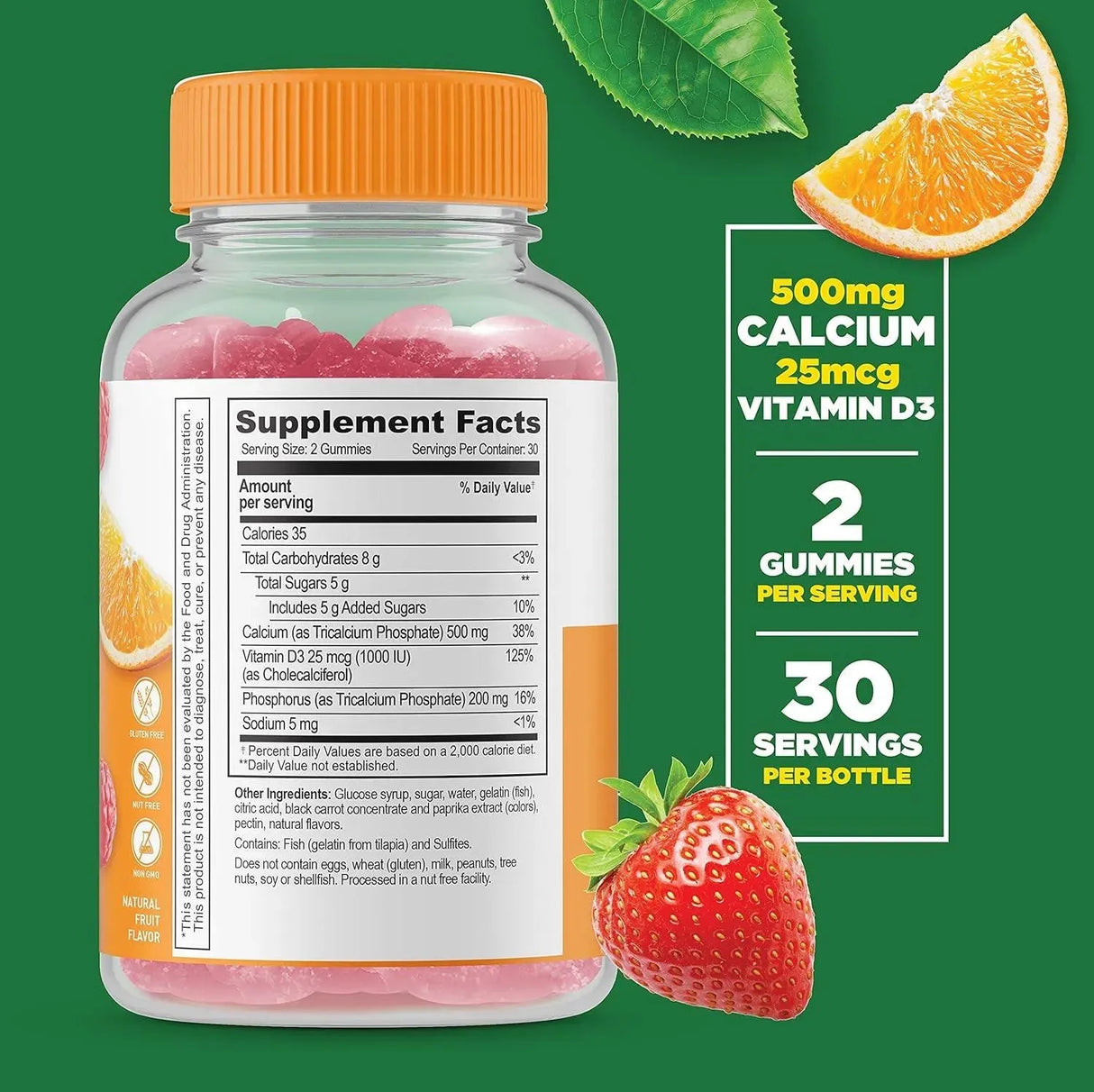 LIFEABLE - Lifeable Calcium 500Mg. with Vitamin D3 60 Gomitas - The Red Vitamin MX - Suplementos Alimenticios - {{ shop.shopifyCountryName }}