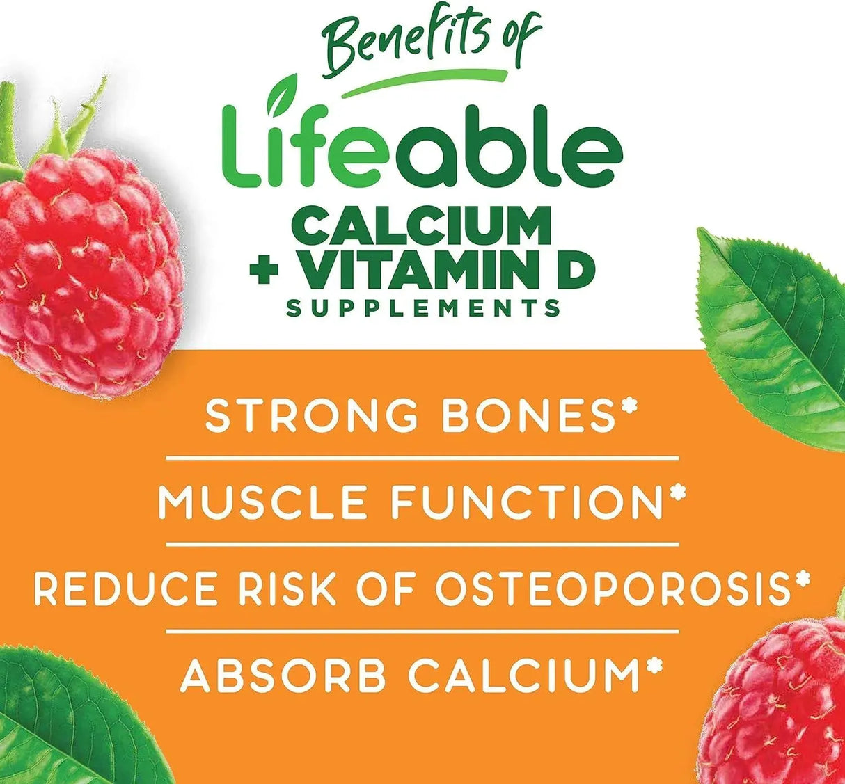 LIFEABLE - Lifeable Calcium 500Mg. with Vitamin D3 60 Gomitas - The Red Vitamin MX - Suplementos Alimenticios - {{ shop.shopifyCountryName }}