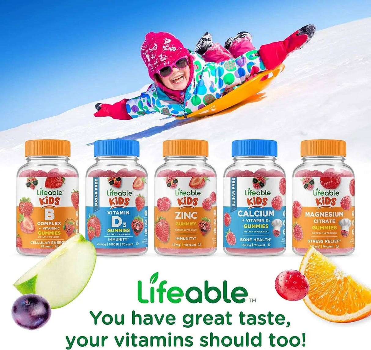 LIFEABLE - Lifeable Vitamin C for Kids 250Mg. 90 Gomitas - The Red Vitamin MX - Suplementos Alimenticios - {{ shop.shopifyCountryName }}