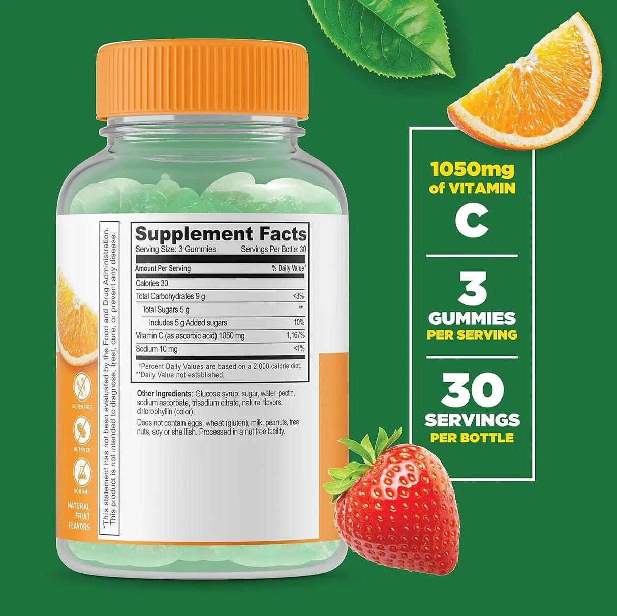 LIFEABLE - Lifeable Vitamin C Maximum Strength 1050Mg. 90 Gomitas - The Red Vitamin MX - Suplementos Alimenticios - {{ shop.shopifyCountryName }}