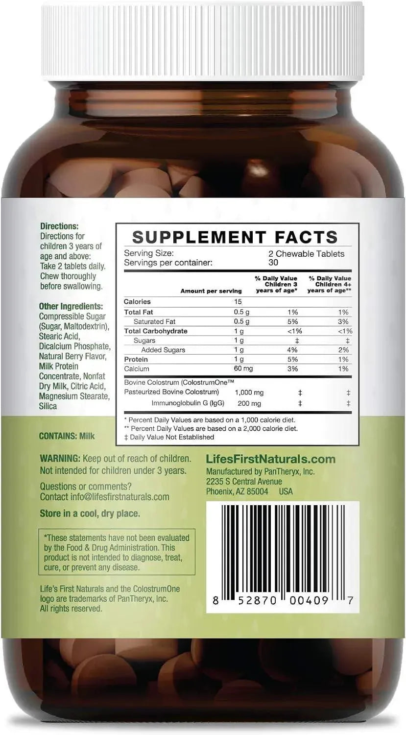 LIFE´S FIRST - Life's First Naturals for Kids Colostrum 60 Masticables - The Red Vitamin MX - Suplementos Alimenticios - {{ shop.shopifyCountryName }}