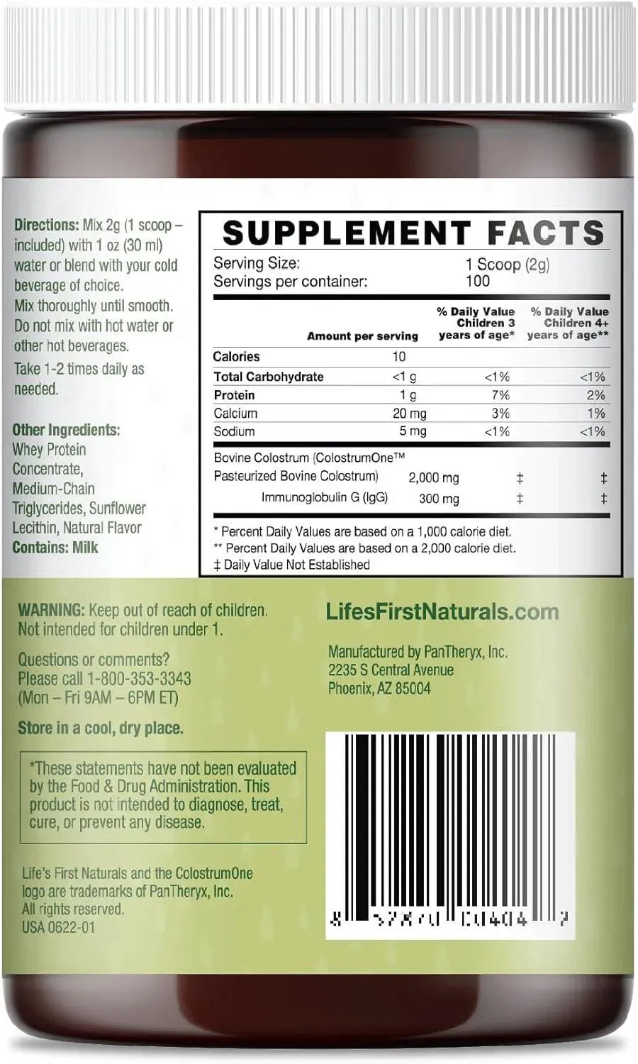 LIFE´S FIRST - Life's First Naturals for Kids Colostrum Powder 200Gr. - The Red Vitamin MX - Suplementos Alimenticios - {{ shop.shopifyCountryName }}