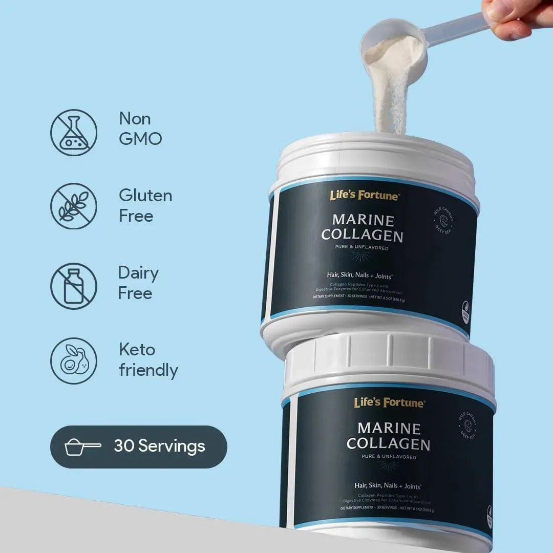 LIFE´S FORTUNE - Life´s Fortune Marine Collagen 240.8 Gr. - The Red Vitamin MX - Suplementos Alimenticios - {{ shop.shopifyCountryName }}