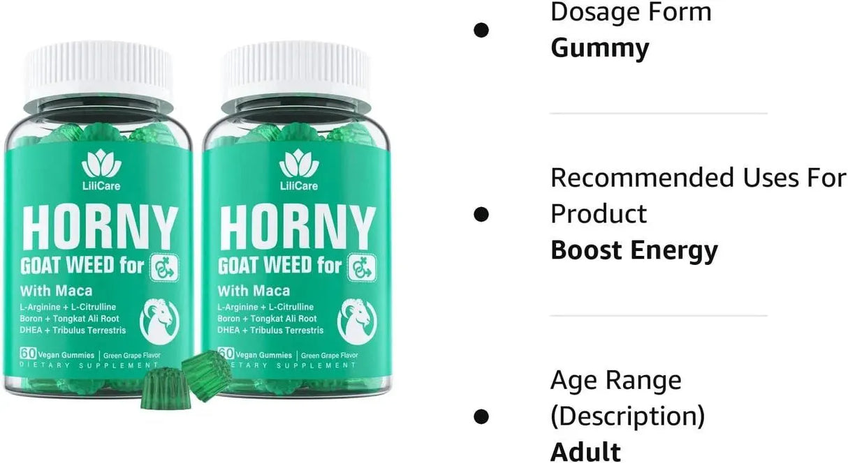 LILICARE - LiliCare Horny Goat Weed Gummies with Maca 120 Gomitas - The Red Vitamin MX - Suplementos Alimenticios - {{ shop.shopifyCountryName }}