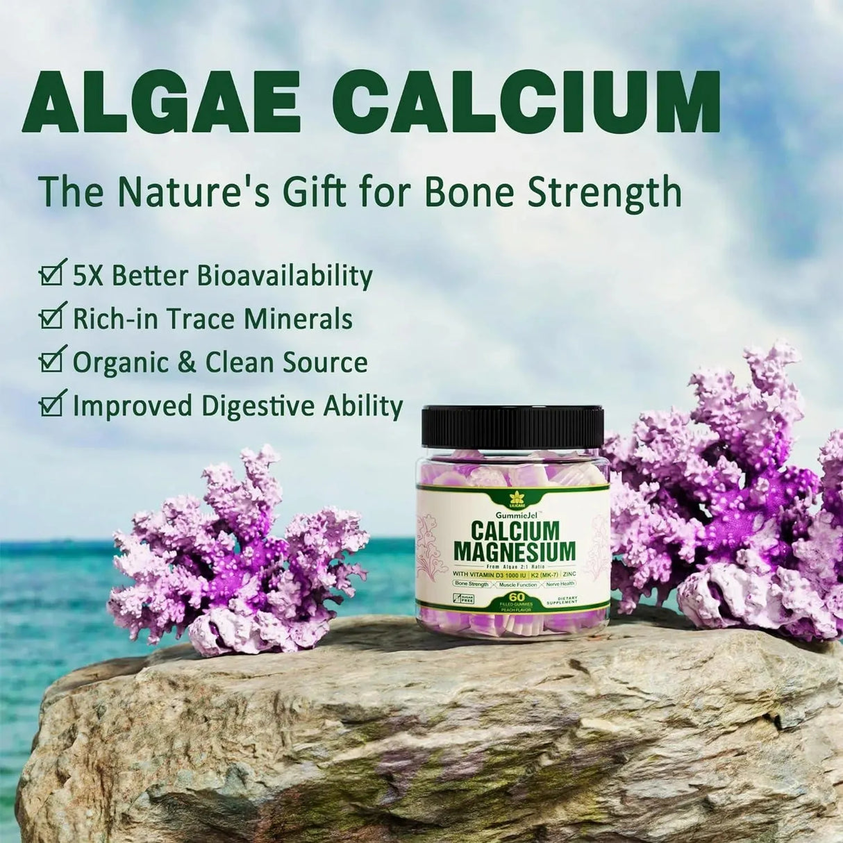 LILICARE - Lilicare Sugar Free Calcium Magnesium Zinc Gummies 60 Gomitas - The Red Vitamin MX - Suplementos Alimenticios - {{ shop.shopifyCountryName }}