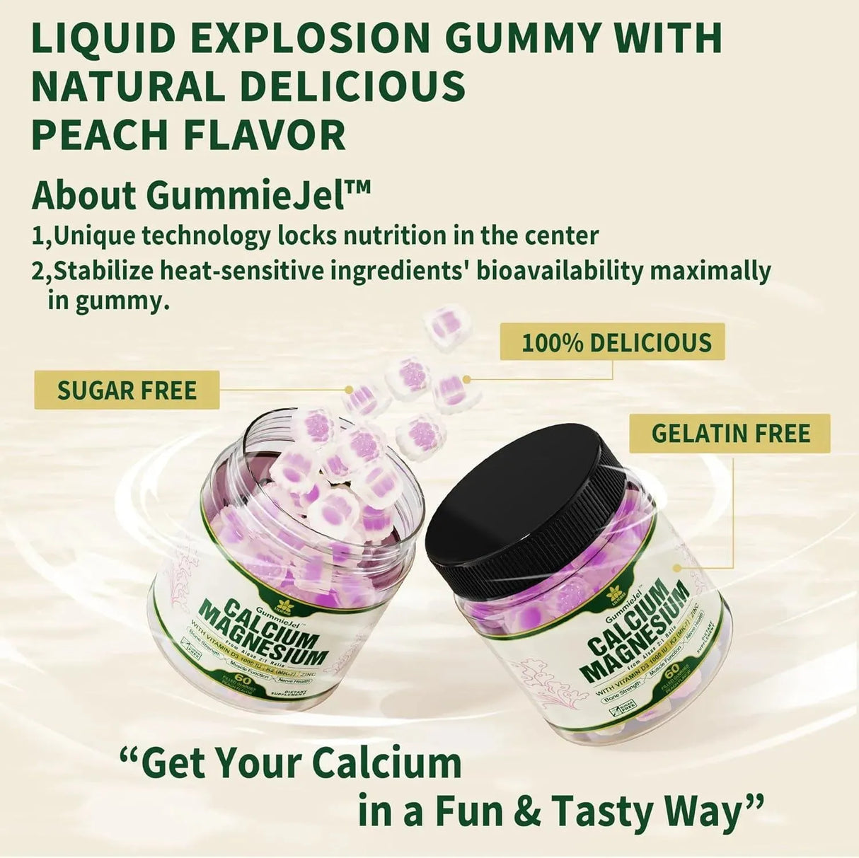 LILICARE - Lilicare Sugar Free Calcium Magnesium Zinc Gummies 60 Gomitas - The Red Vitamin MX - Suplementos Alimenticios - {{ shop.shopifyCountryName }}