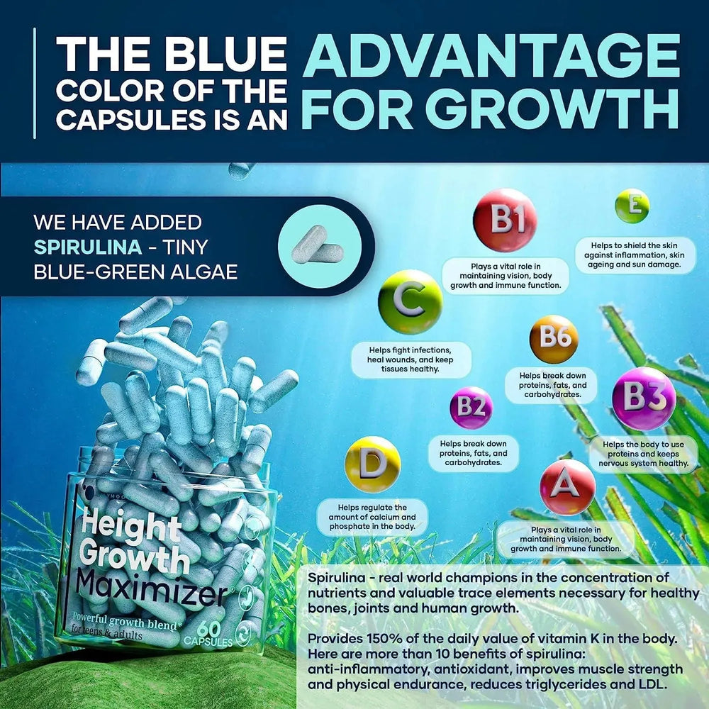 LILYMOON - LILYMOON Height Growth Maximizer 60 Capsulas - The Red Vitamin MX - Suplementos Alimenticios - {{ shop.shopifyCountryName }}