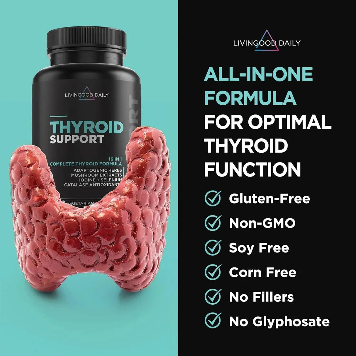 LIVINGOOD DAILY - Livingood Daily Thyroid Support 60 Capsulas - The Red Vitamin MX - Suplementos Alimenticios - {{ shop.shopifyCountryName }}