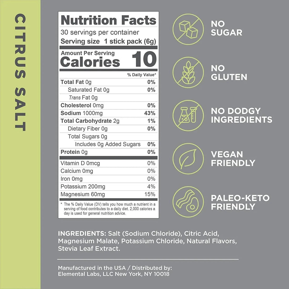 LMNT - LMNT Keto Electrolyte Powder Packets Citrus Salt 30 Paquetes - The Red Vitamin MX - Suplementos Alimenticios - {{ shop.shopifyCountryName }}