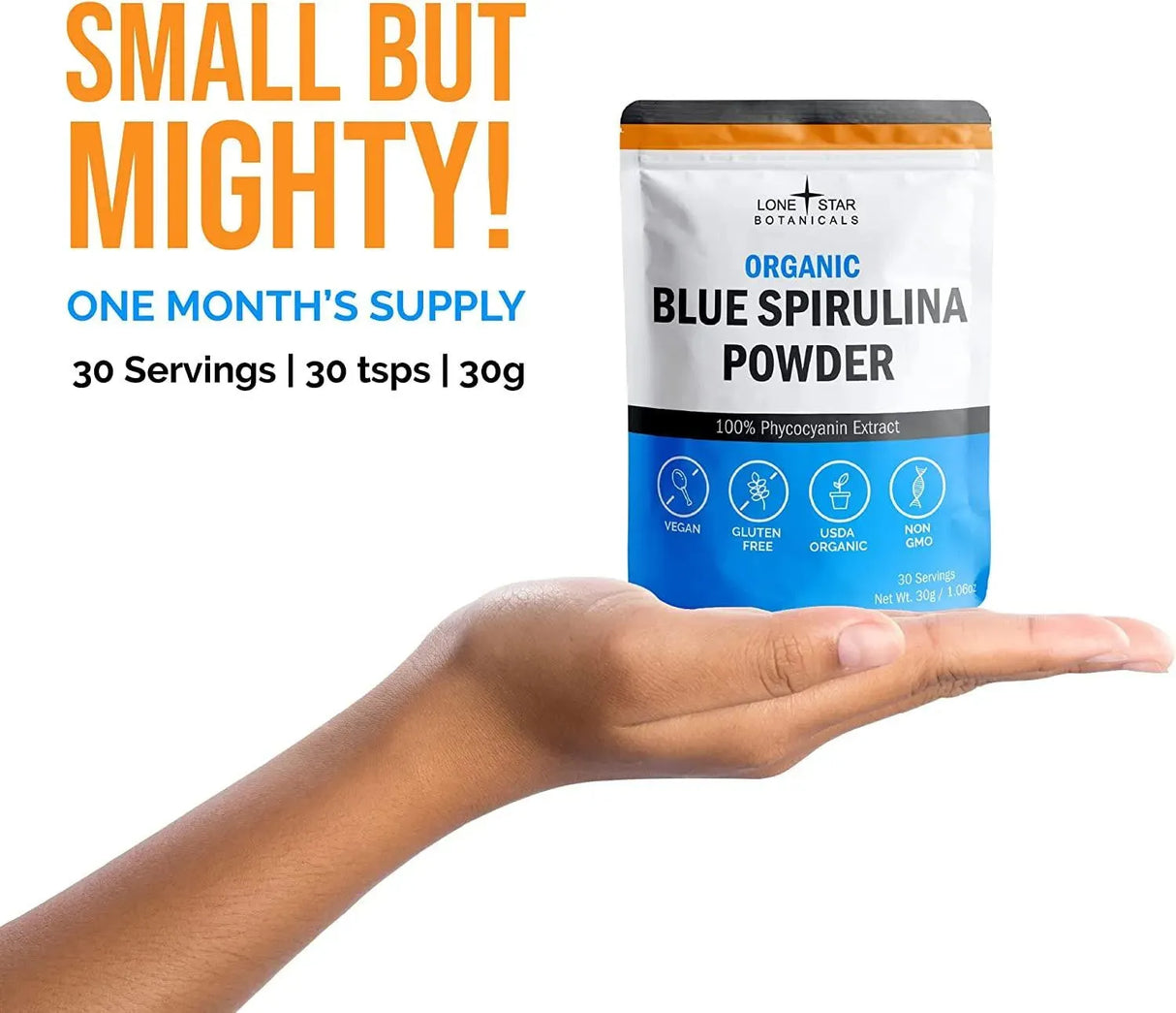 LONE STAR BOTANICALS - Lone Star Botanicals Organic Blue Spirulina Powder 30 Servicios - The Red Vitamin MX - Suplementos Alimenticios - {{ shop.shopifyCountryName }}