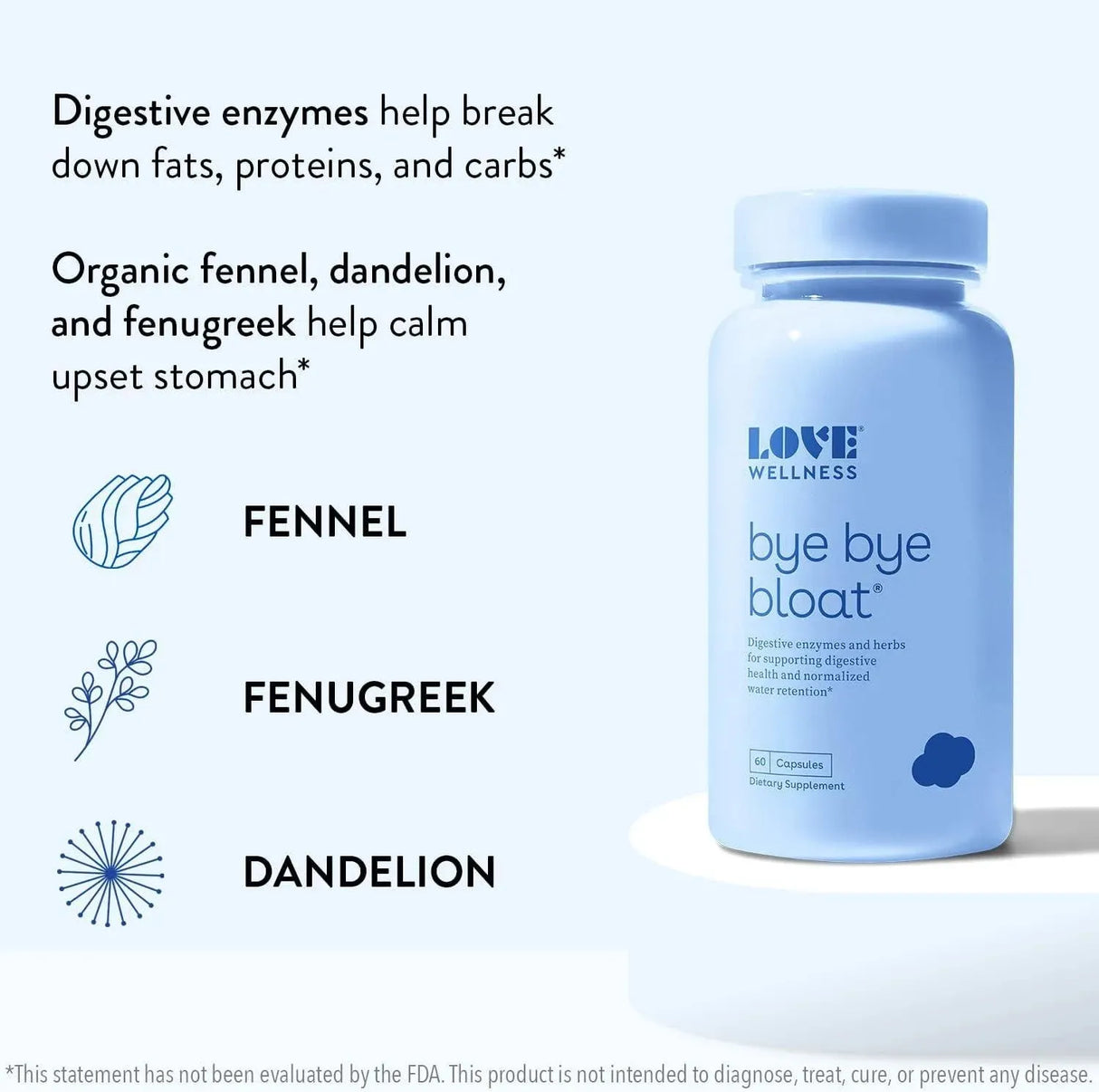 LOVE WELLNESS - Love Wellness Bye Bye Bloat 60 Capsulas - The Red Vitamin MX - Suplementos Alimenticios - {{ shop.shopifyCountryName }}