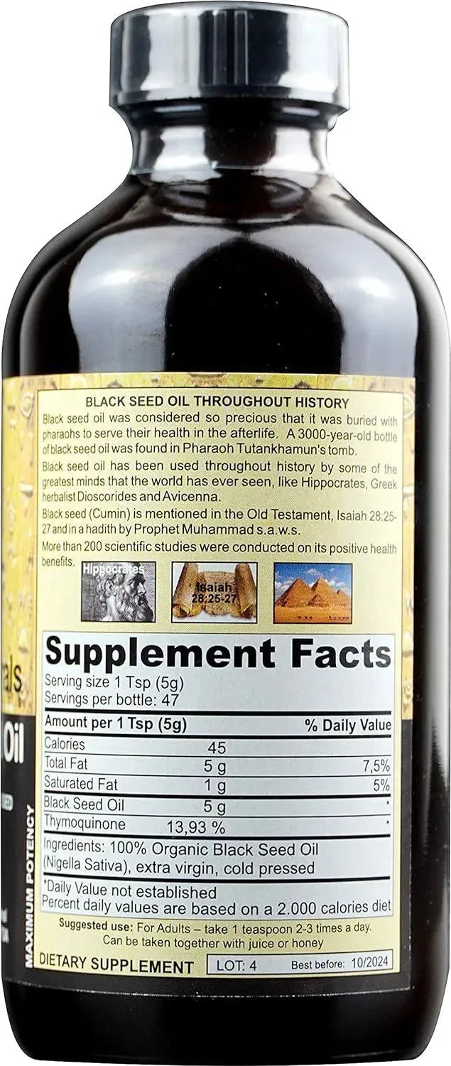 LU'LU NATURALS - Lu'Lu Naturals 100% Organic Usda Certified Black Seed Oil 236Ml. - The Red Vitamin MX - Suplementos Alimenticios - {{ shop.shopifyCountryName }}