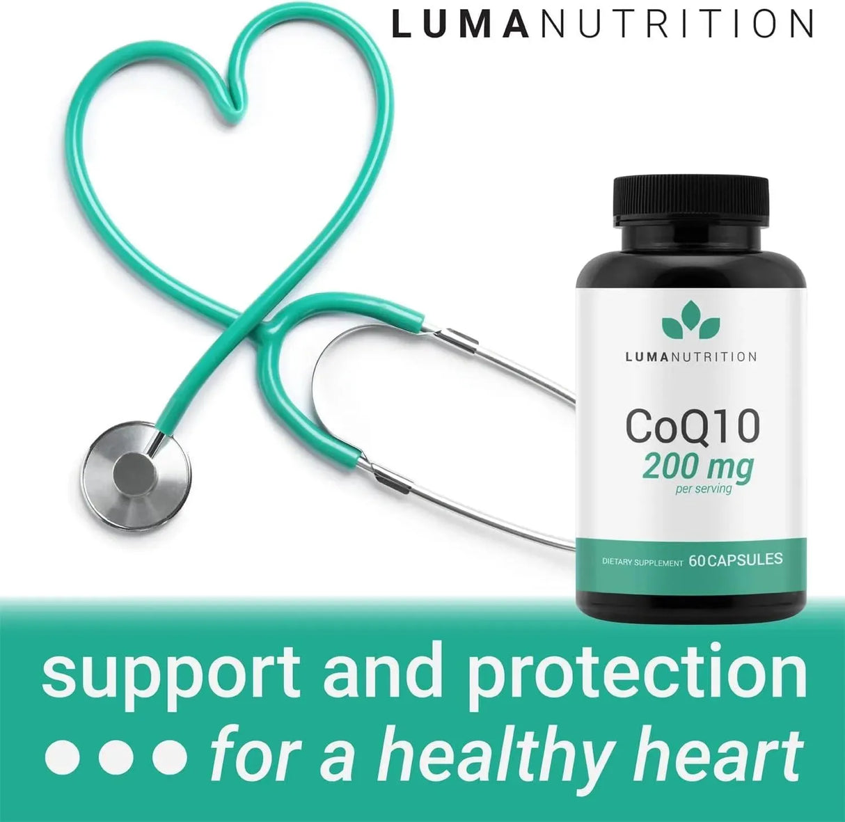 LUMA NUTRITION - Luma Nutrition CoQ10 200Mg. 60 Capsulas - The Red Vitamin MX - Suplementos Alimenticios - {{ shop.shopifyCountryName }}