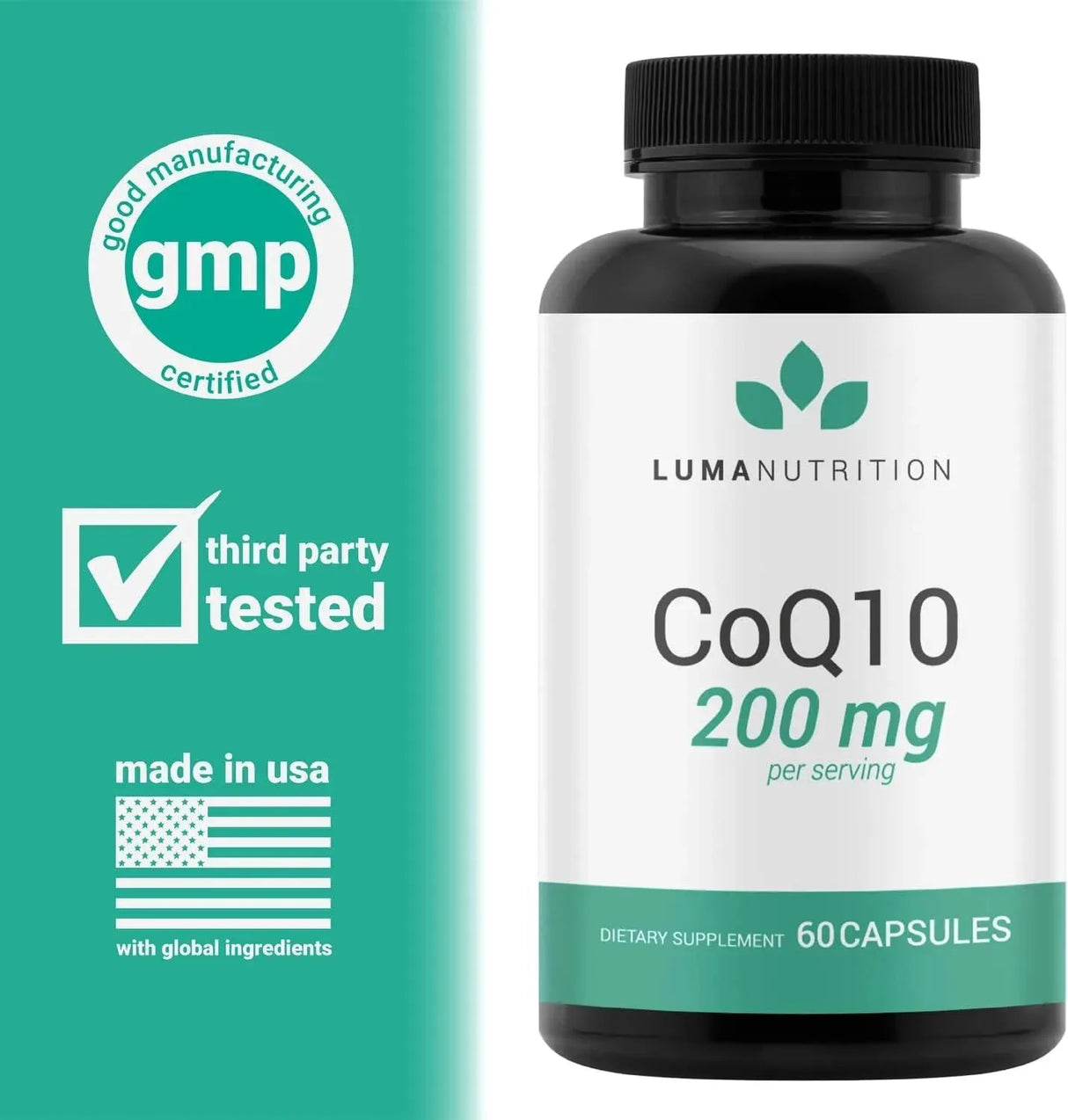 LUMA NUTRITION - Luma Nutrition CoQ10 200Mg. 60 Capsulas - The Red Vitamin MX - Suplementos Alimenticios - {{ shop.shopifyCountryName }}