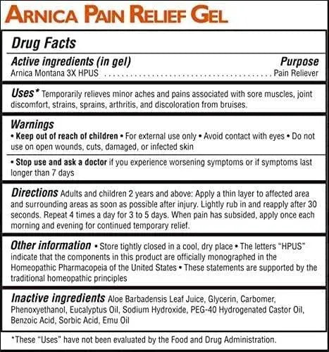 MAGNILIFE - MagniLife Arnica Pain Relief Gel 4 Oz. - The Red Vitamin MX - Suplementos Alimenticios - {{ shop.shopifyCountryName }}