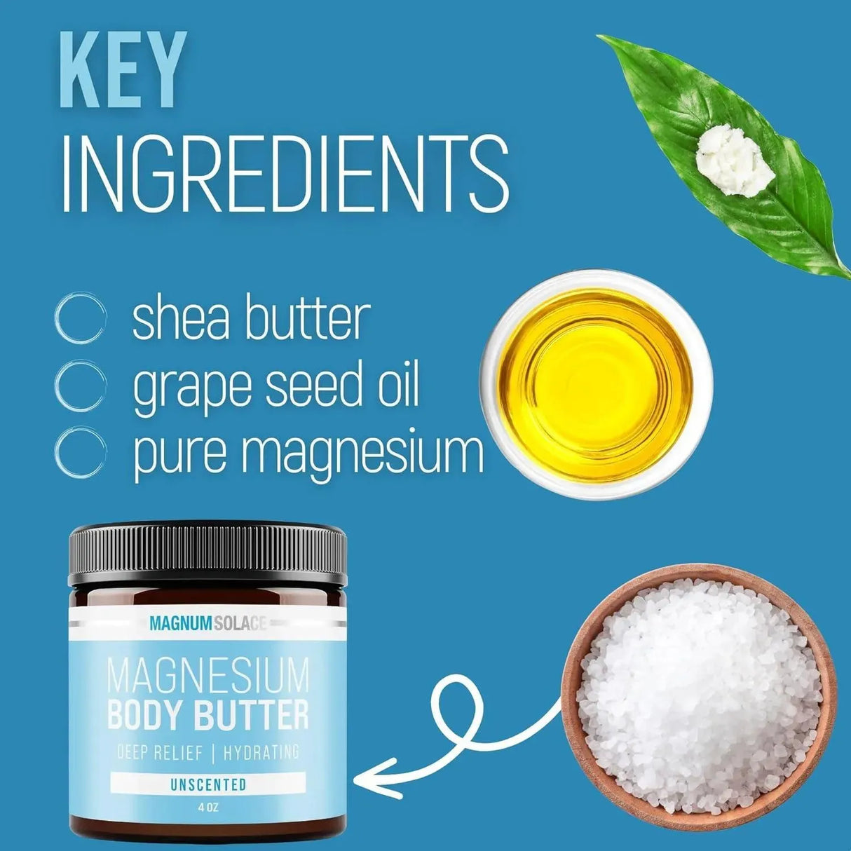 MAGNUM SOLACE - Magnum Solace Magnesium Body Butter 4 Oz. - The Red Vitamin MX - Cremas Corporales - {{ shop.shopifyCountryName }}