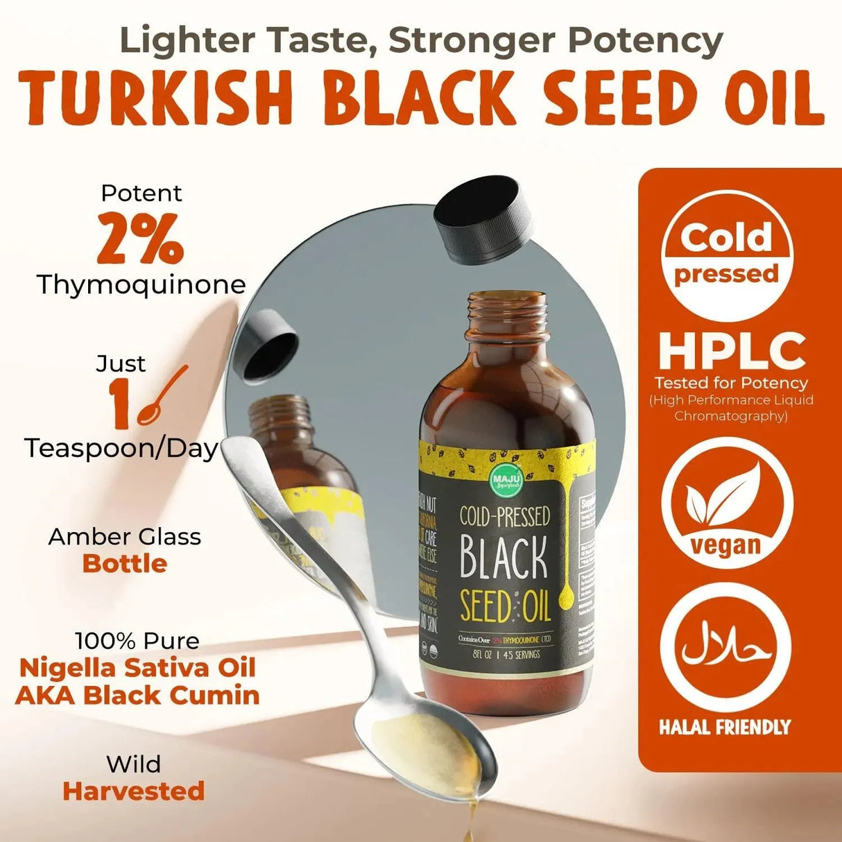 MAJU SUPERFOODS - MAJU Black Seed Oil 8 Fl. Oz. - The Red Vitamin MX - Suplementos Alimenticios - {{ shop.shopifyCountryName }}
